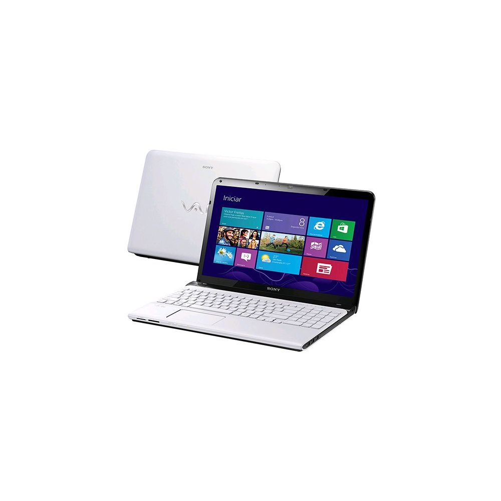 Notebook Vaio Sony SVE15125CBW I3-31100M, 500GB HD, 4GB Memória